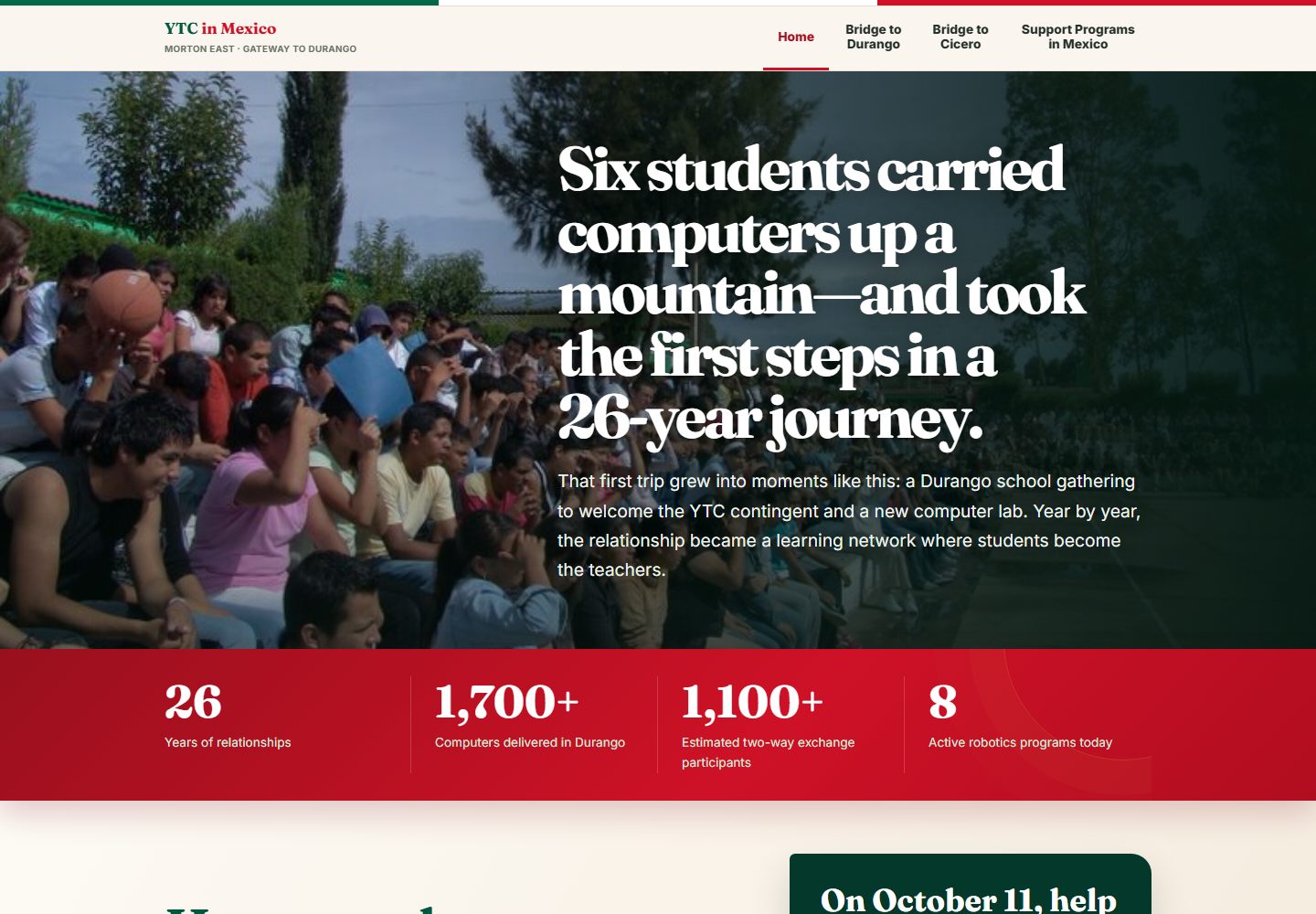 YTC Mexico website preview
